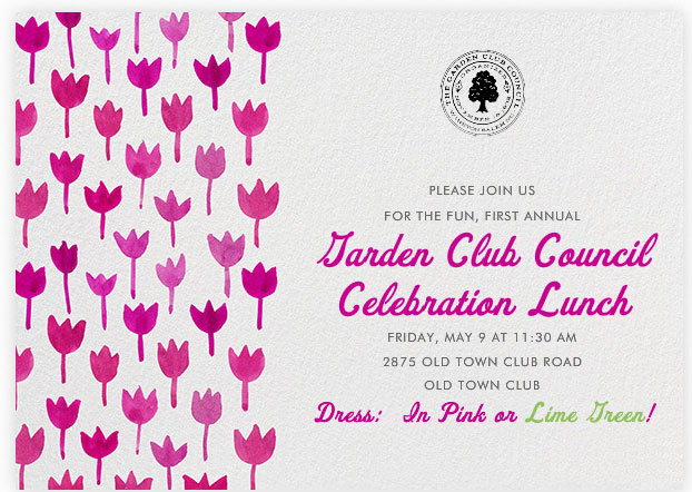 First Annual Garden Club Council Celebration Lunch